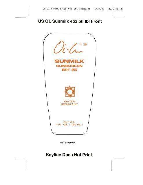 OI LIN SUNMILK SUNSCREEN SPF 25